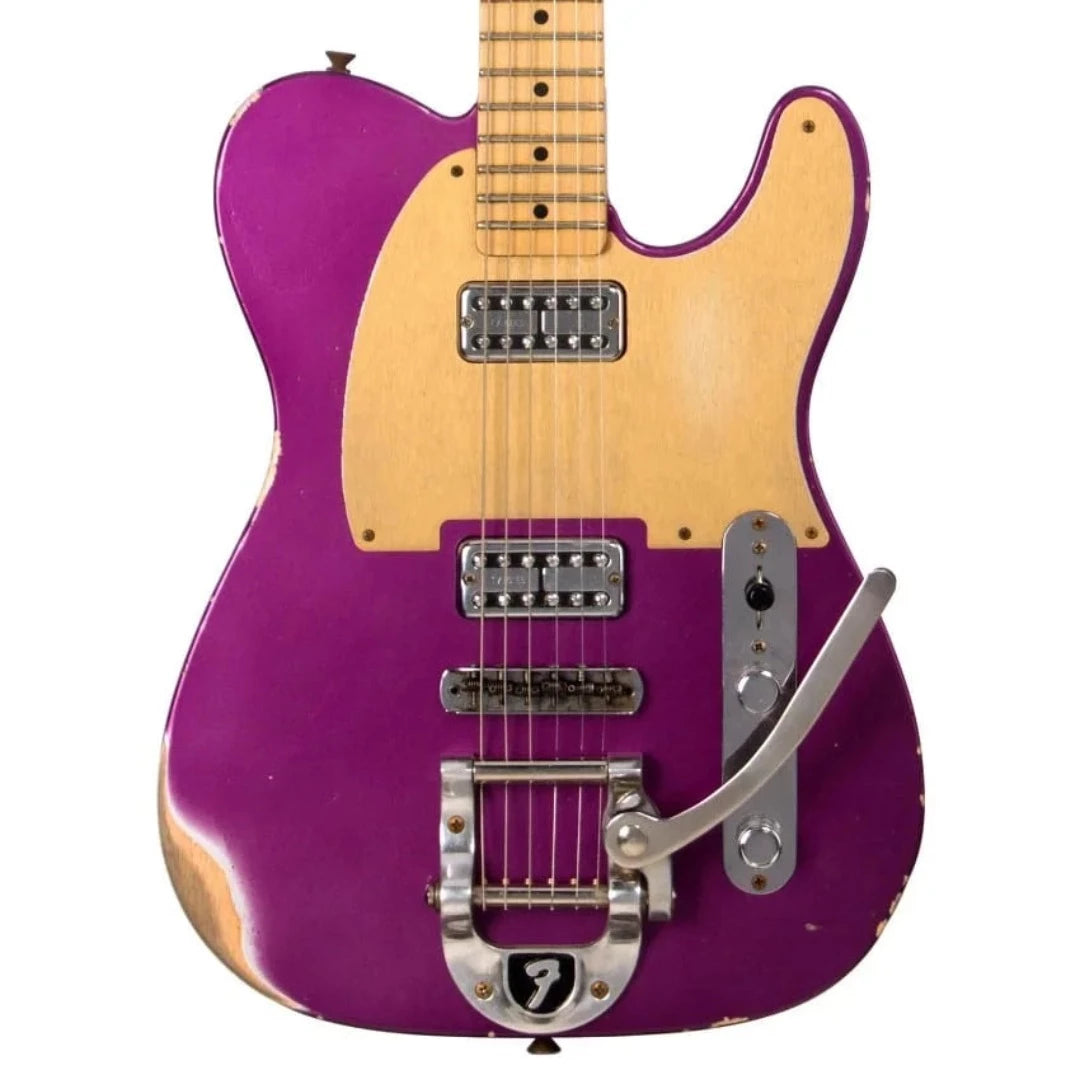 beautiful guitar in purple finish