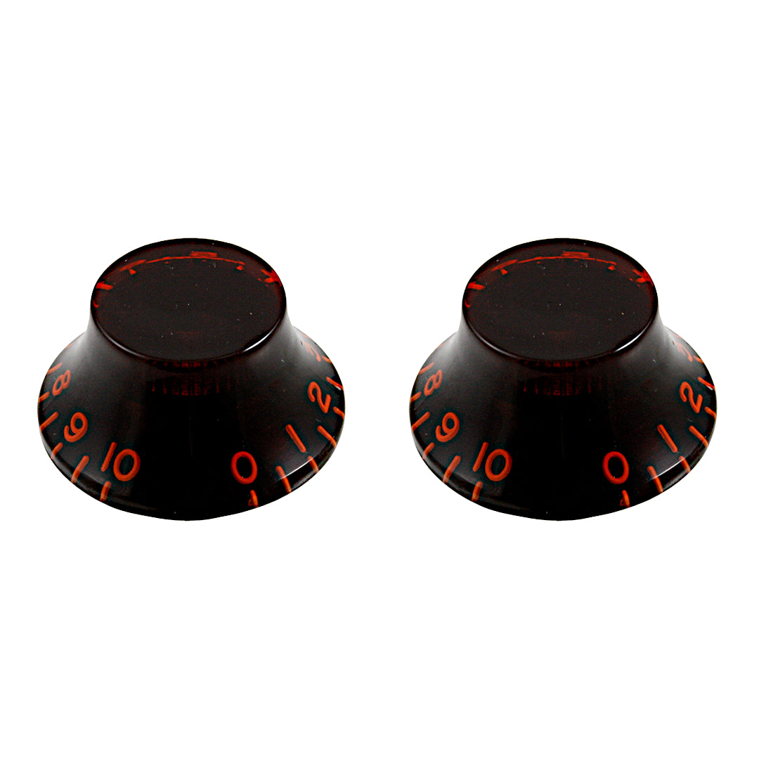 red tinted bell volume knob