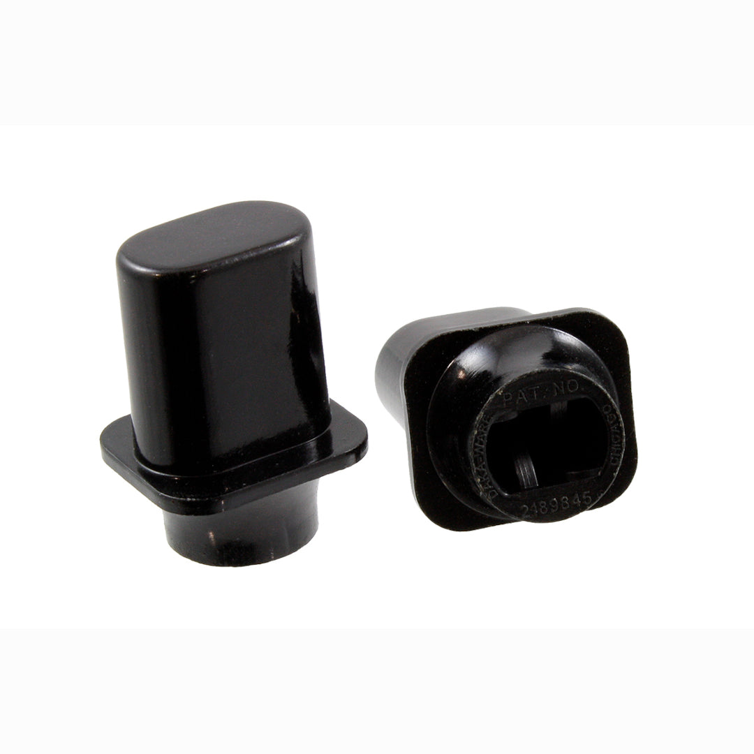two black switches front and side view