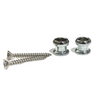 Allparts Economy Strap Buttons - Chrome