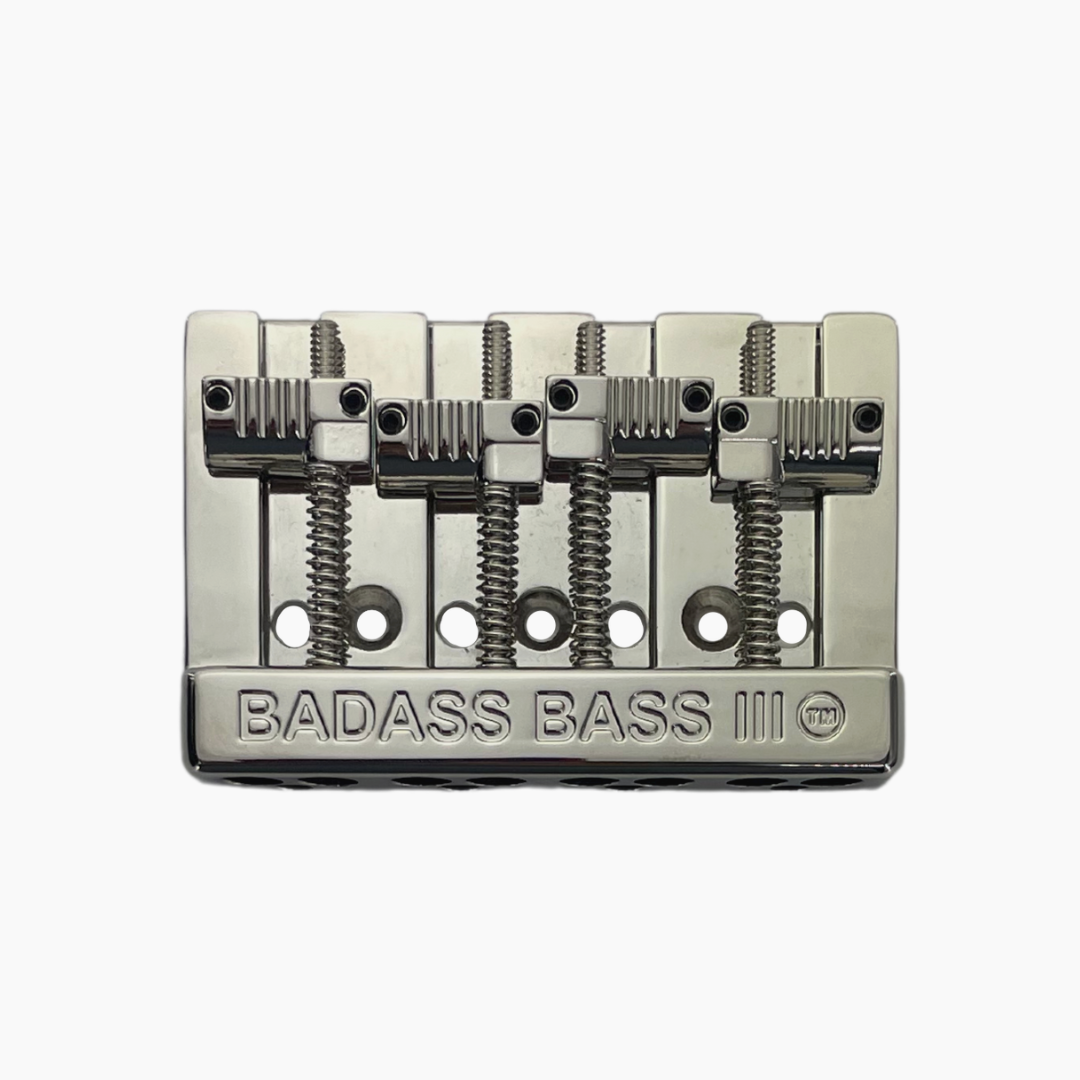 BB-3343 - Leo Quan® Badass III™ 4-String Bass Bridge - Grooved Saddles