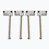 Badass® Grooved Bass Bridge Saddles - Nickel