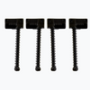 Badass® Grooved Bass Bridge Saddles - Black