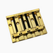 gold faced down 4-string bass bridge with  grooved saddles