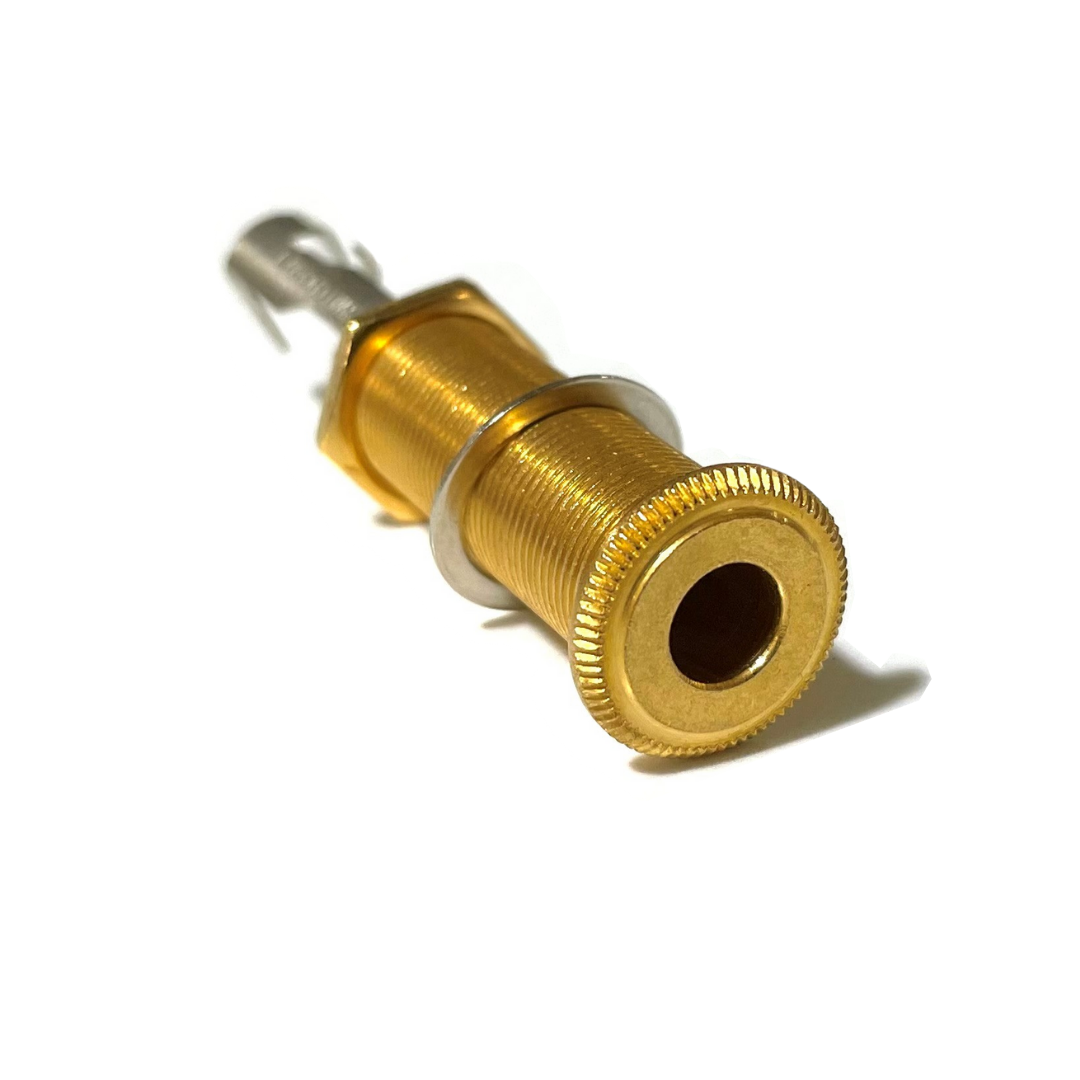 gold Long threaded jack gold from the back