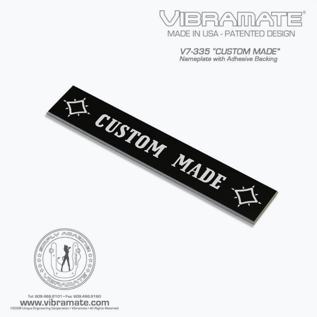 0819-033 Vibramate "Custom Made" Nameplate
