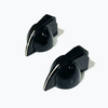 PK-0173 Set of 2 Chicken Head Pointer Knobs - Black