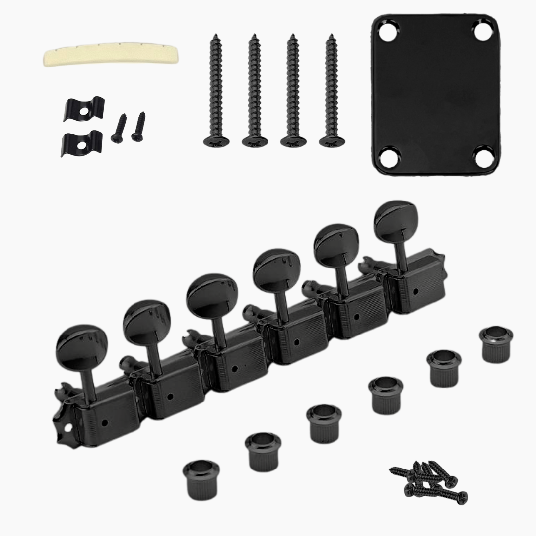 Telecaster® & Stratocaster® Neck Hardware Kit - Black Finish