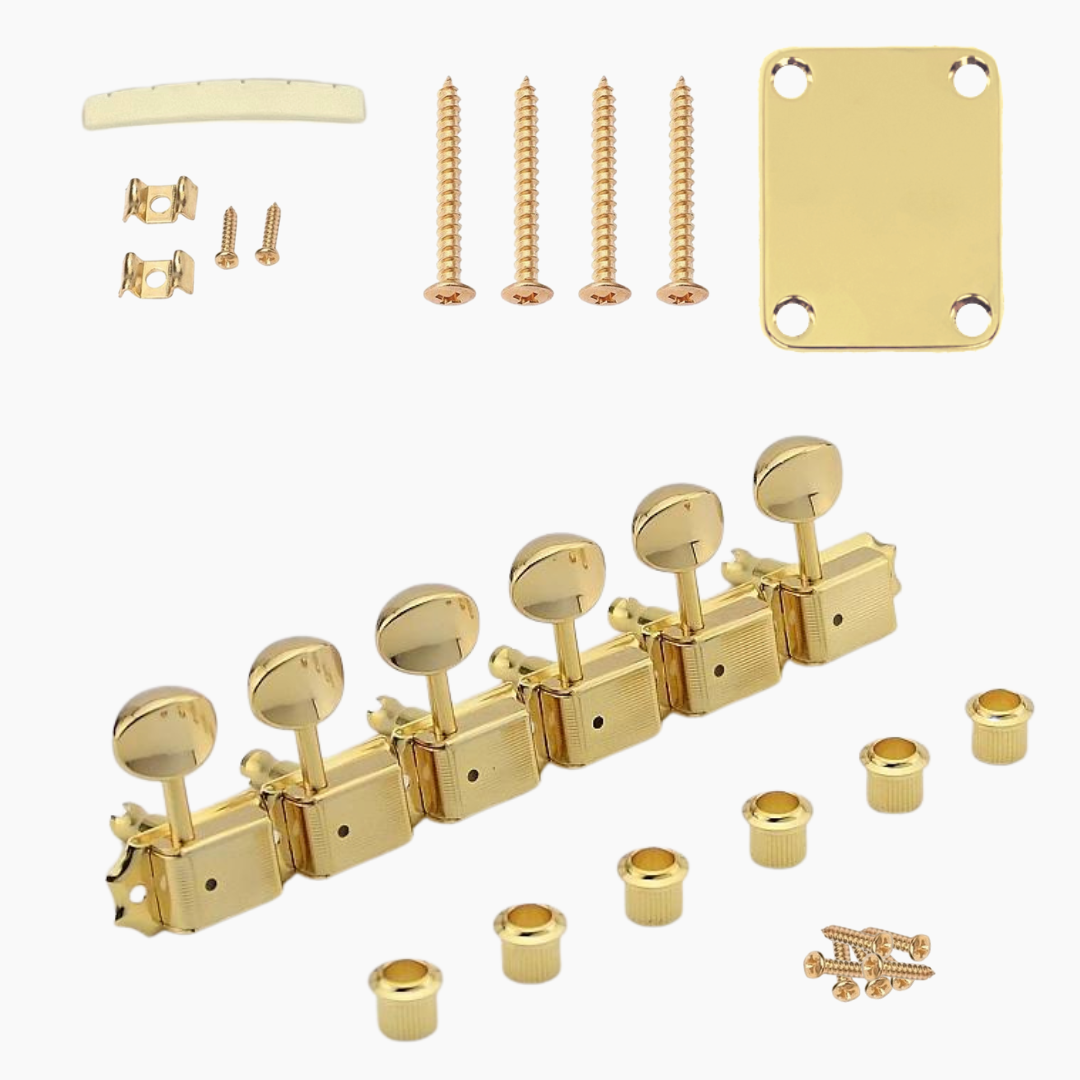 Telecaster® & Stratocaster® Neck Hardware Kit - Gold Finish