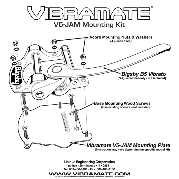 TP-3748-005 Vibramate® V5-JAM for Jazzmaster® and Jag®