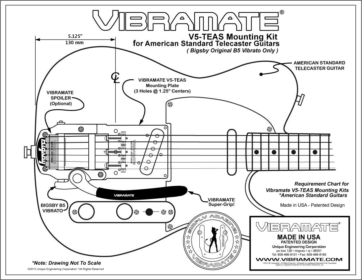 TP-3746 Vibramate® V5-TEAS for Bigsby® and American Standard Tele