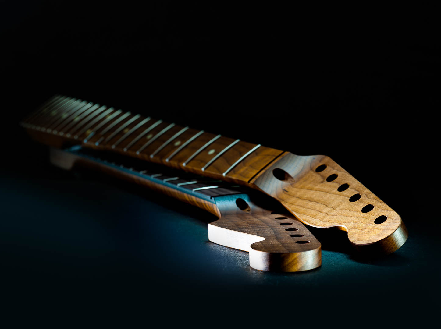 2 roasted flame maple necks