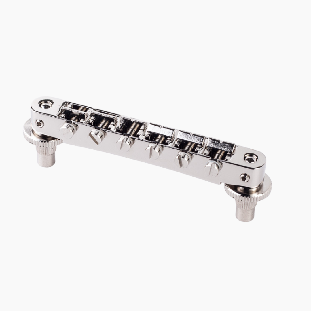 nickel Nashville Style Tunematic Bridge with Pre-Notched Saddles