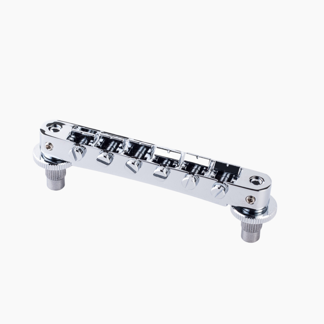 chrome Nashville Style Tunematic Bridge with Pre-Notched Saddles