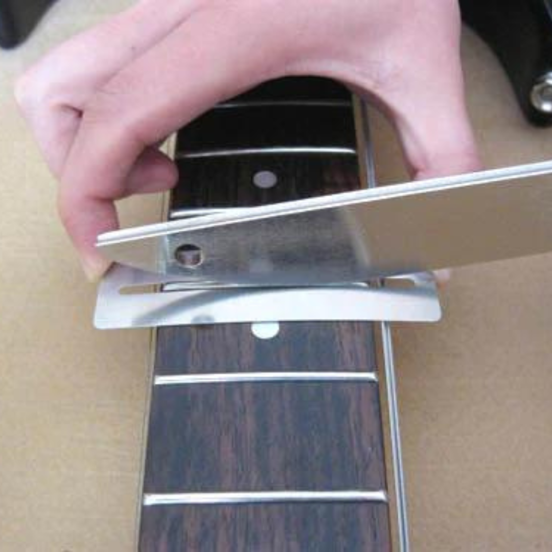 Diamond Fret File in use