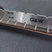 Bass guitar Notched straight edge tool in use close up view