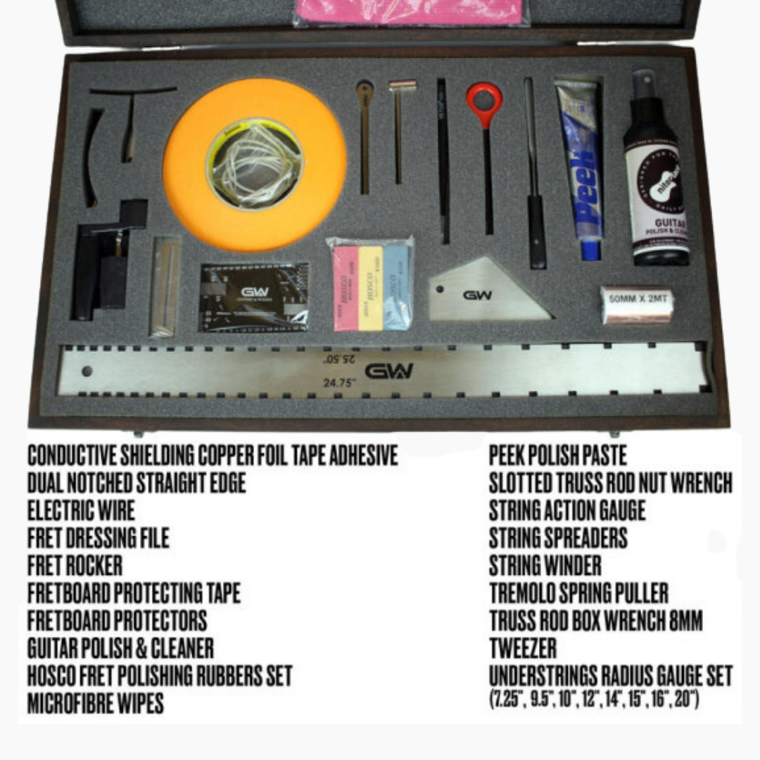 all-in-one starter kit for guitar maintenance breakdown