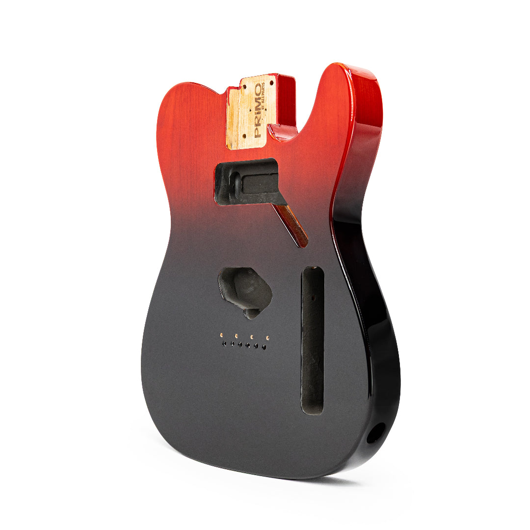 Crimson Dusk PRiMO Replacement Tele Body Left Angled 