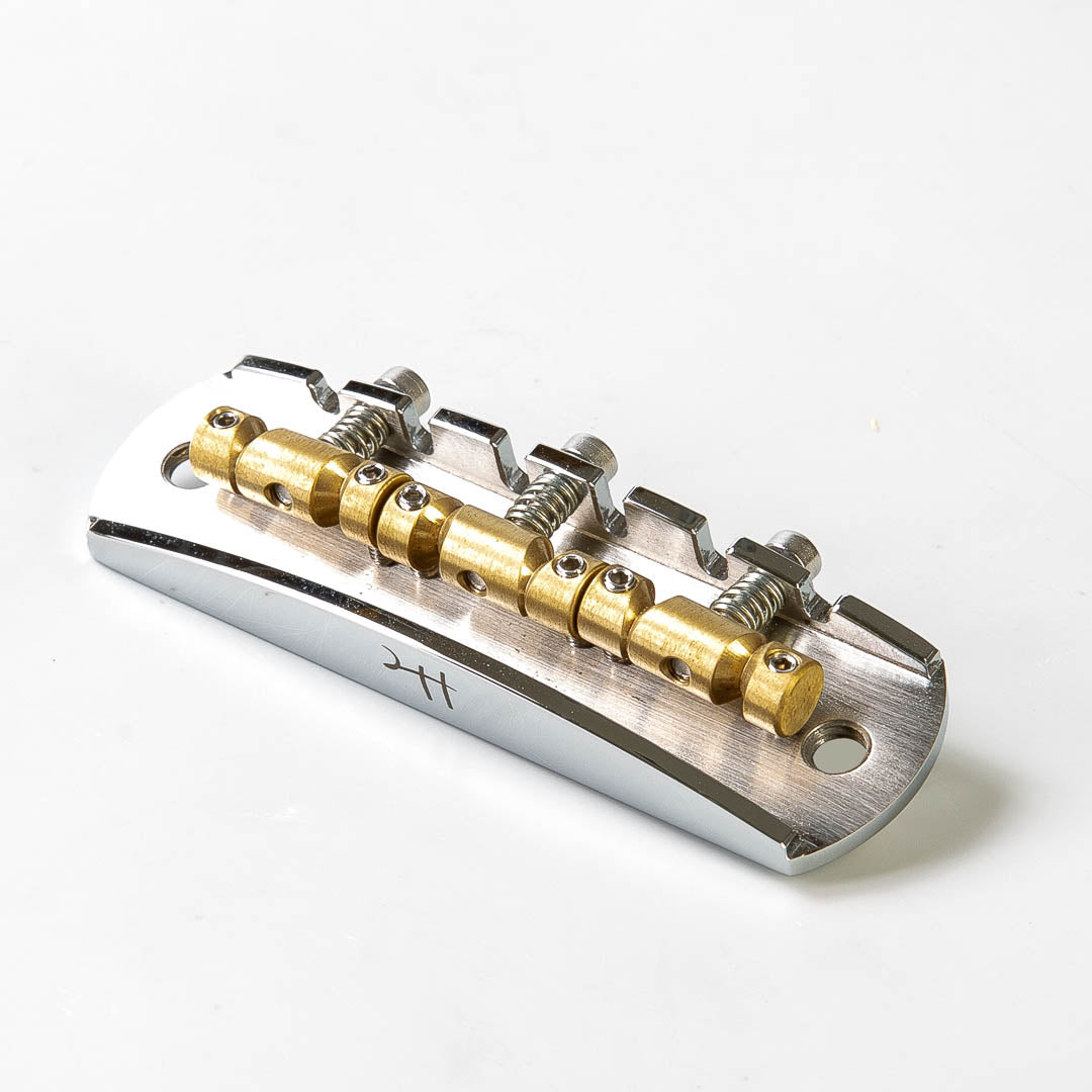 halon bass VI bridge front angled view chrome