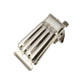 Clamshell banjo tailpiece from above