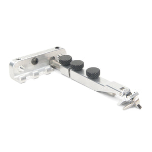 tremolo locking device pin type clamp front angled view