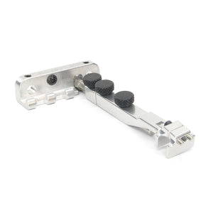 tremolo locking device with small clamp front angled view