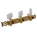 Classical Tuner Set gold with white intricate buttons
