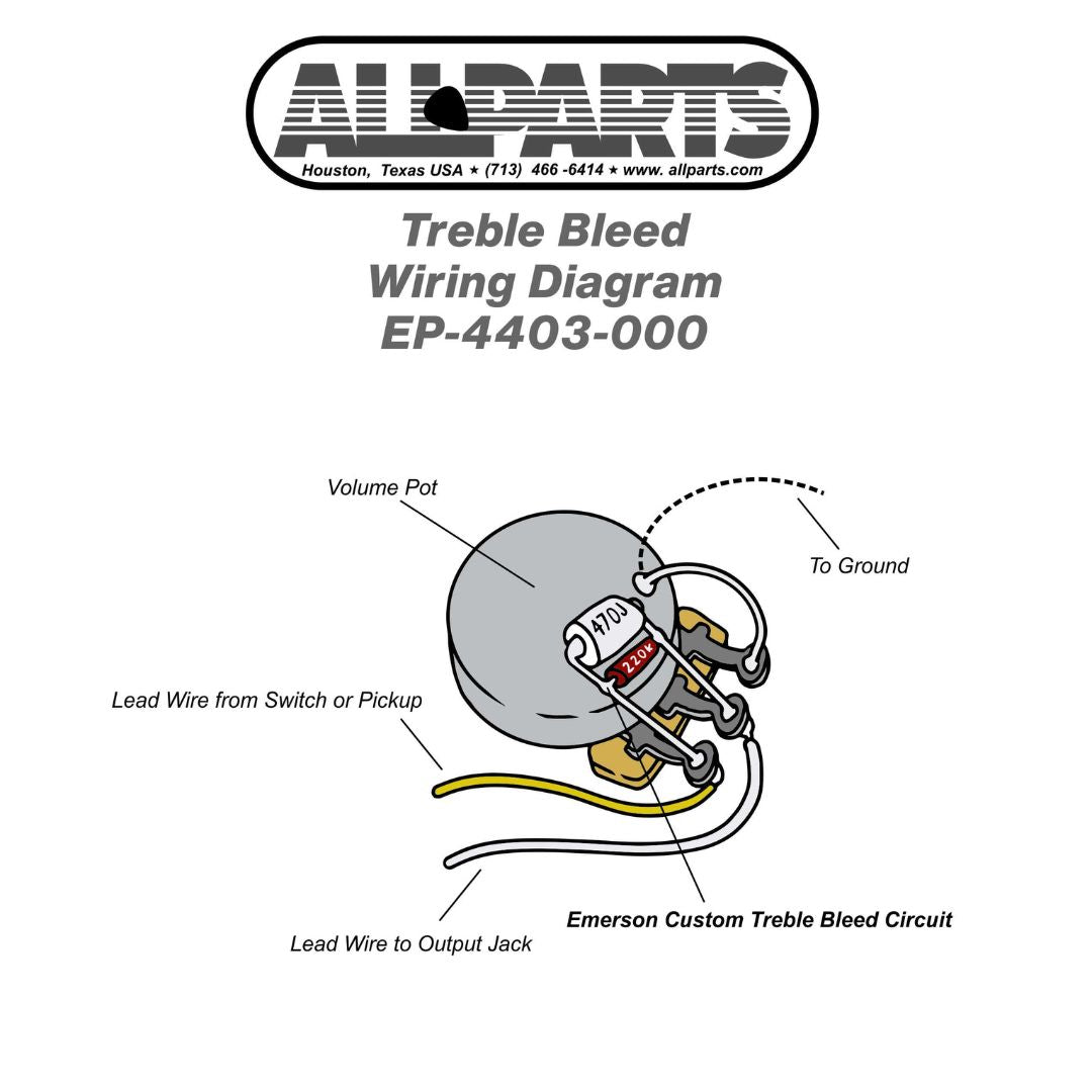 treble bleed wiring diagram