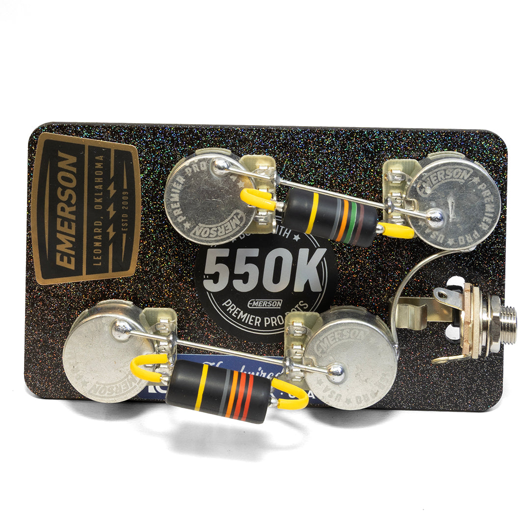Emerson Custom - Les Paul Prewired Kit (Short Shaft) - 550K Pots