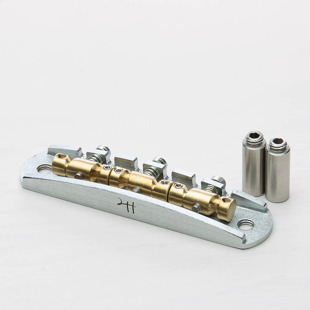 ギター Halon Guitar Parts ms-58 brass-V.S Halon - Steel Offset Bridge w/ Brass Saddles