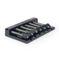 Badass HT1 guitar bridge angled flat view black finish