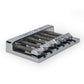 Badass HT1 guitar bridge angled flat view chrome finish
