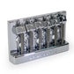 Badass HT1 guitar bridge angled right view chrome finish