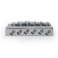 Badass HT1 guitar bridge back flat view chrome finish