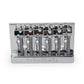 Badass HT1 guitar bridge front view chrome finish