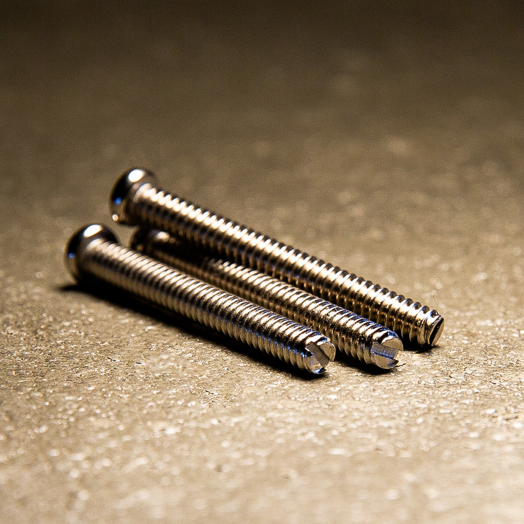 Advanced Plating Intonation Screws for Telecaster® with Slotted End