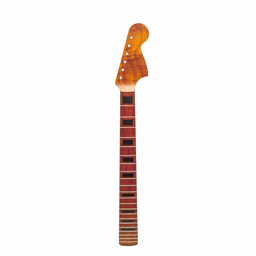 roasted maple jaguar neck front view