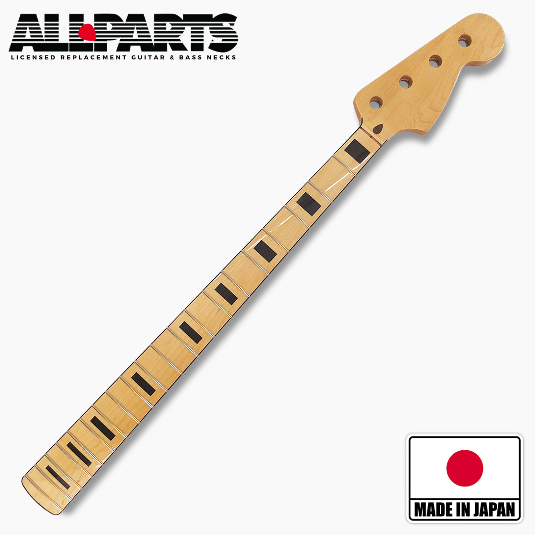 bass neck by fender with japan flag in the corner