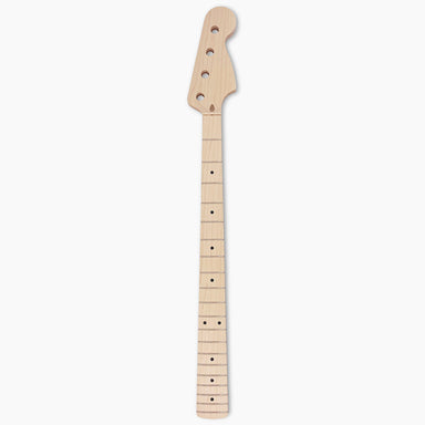 unfinished bass guitar neck front vertical