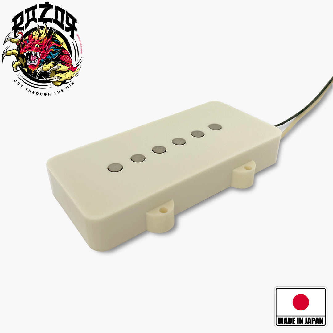 Razor® Mangetsu Full Moon Bridge Pickup For Jazzmaster® - Aged White