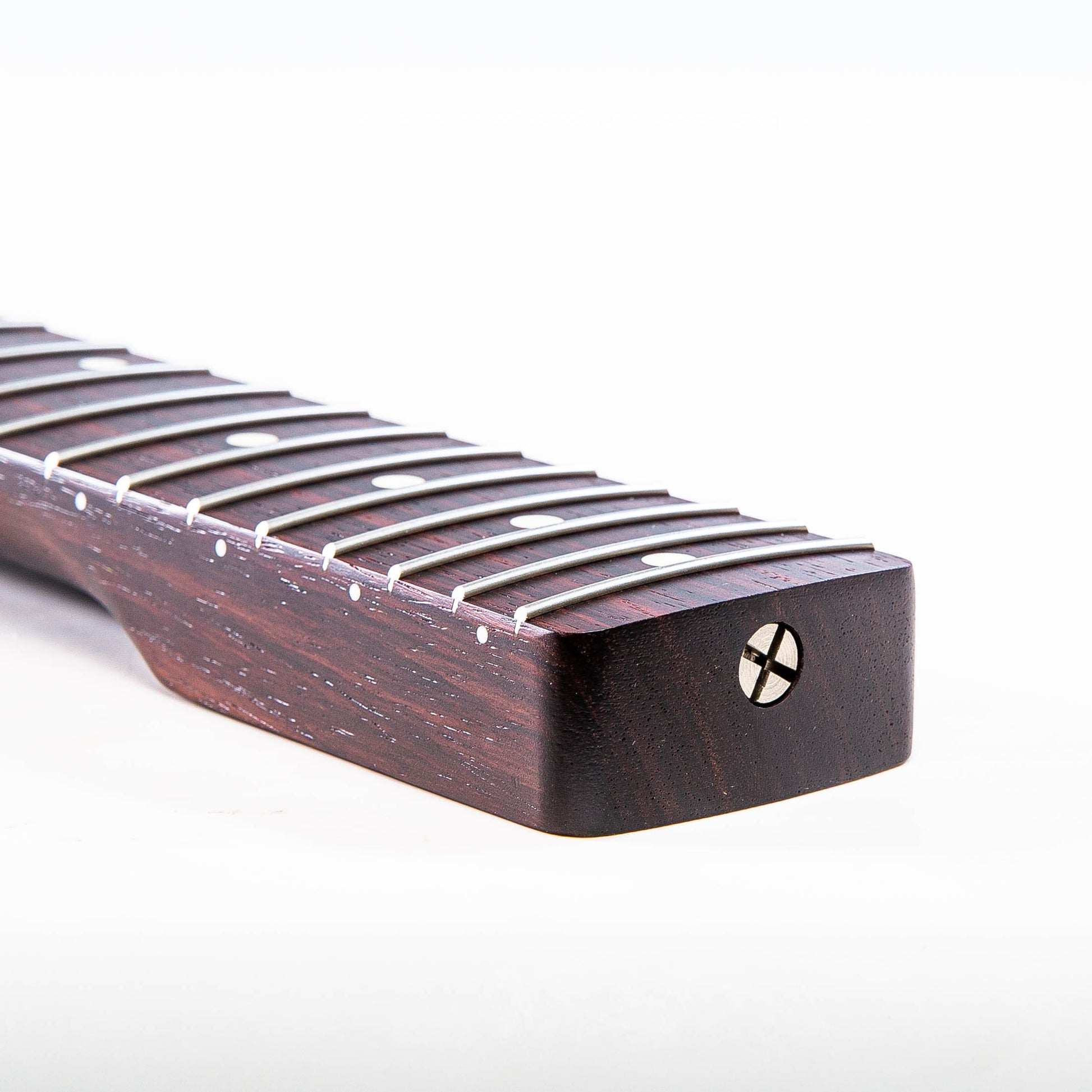 ap select rosewood jazzmaster neck angled heel view