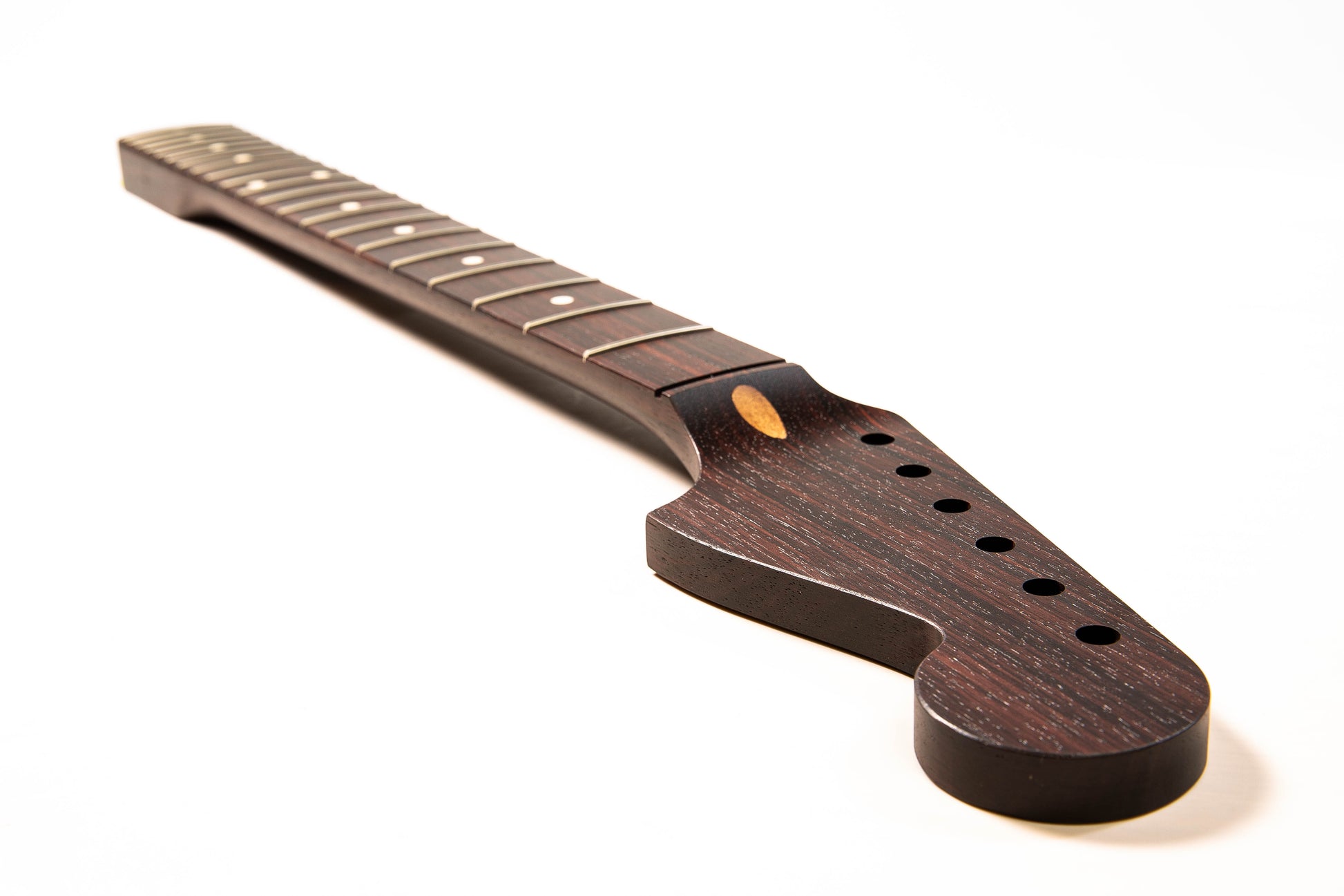 ap select rosewood jazzmaster neck angled headstock view