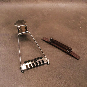 badass ftt tailpiece nickel with rosewood bridge