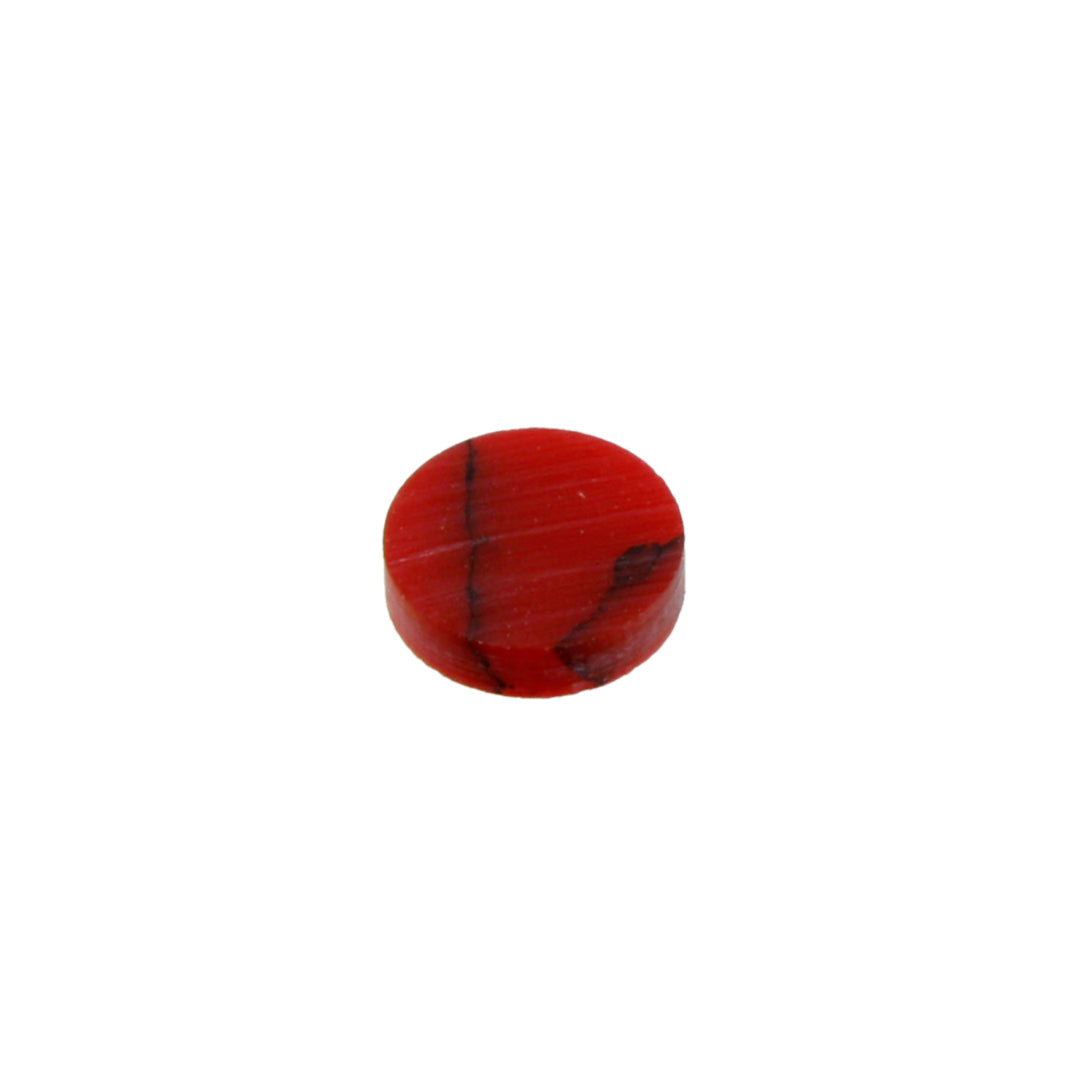 LT-1496-000 Red Jasper Stone Inlay Dots, 12 pcs