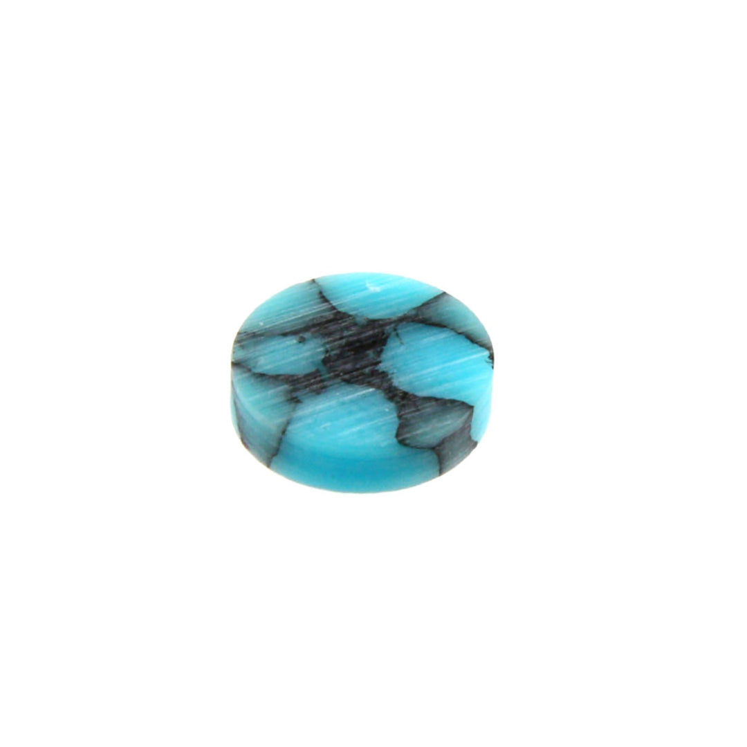 LT-1497-000 Turquoise Stone Inlay Dots, 12 pcs