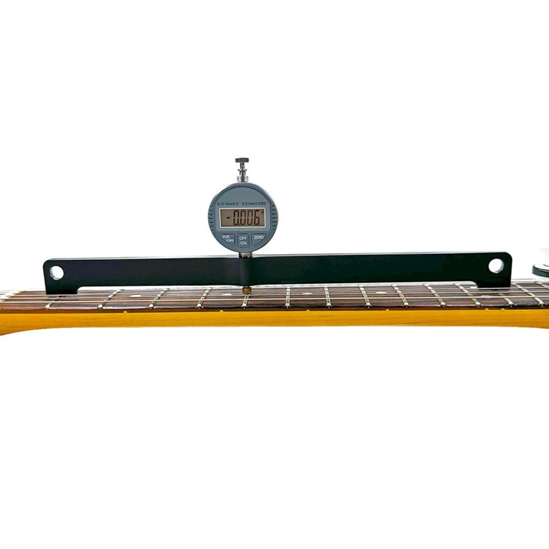 neck relief gauge in use