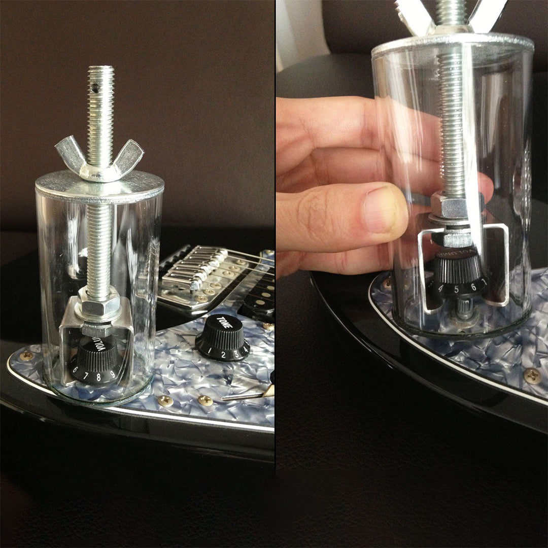 knob puller in use close up view