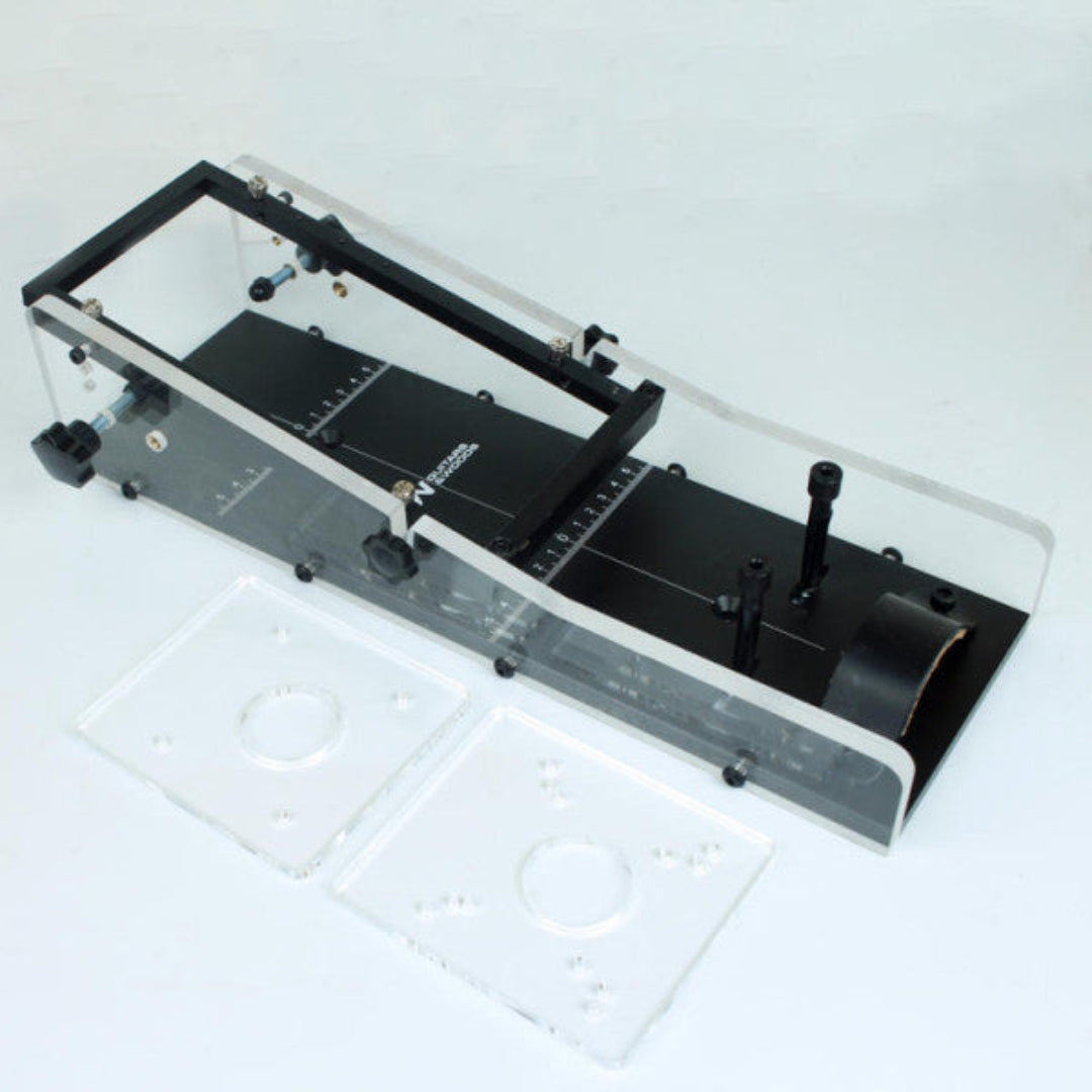 neck spline jig with accessories top angled view