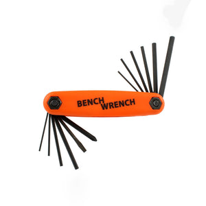 tool with flip allen wrenches of various seizes