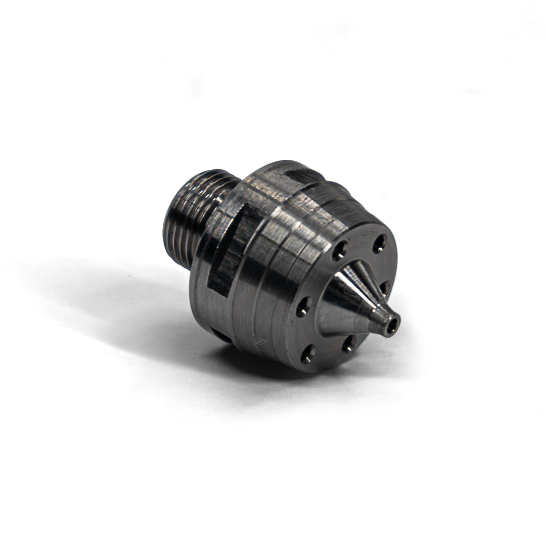 nitorlack spray gun nozzle piece front angled view